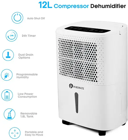 Puremate's best caravan Dehumidifier