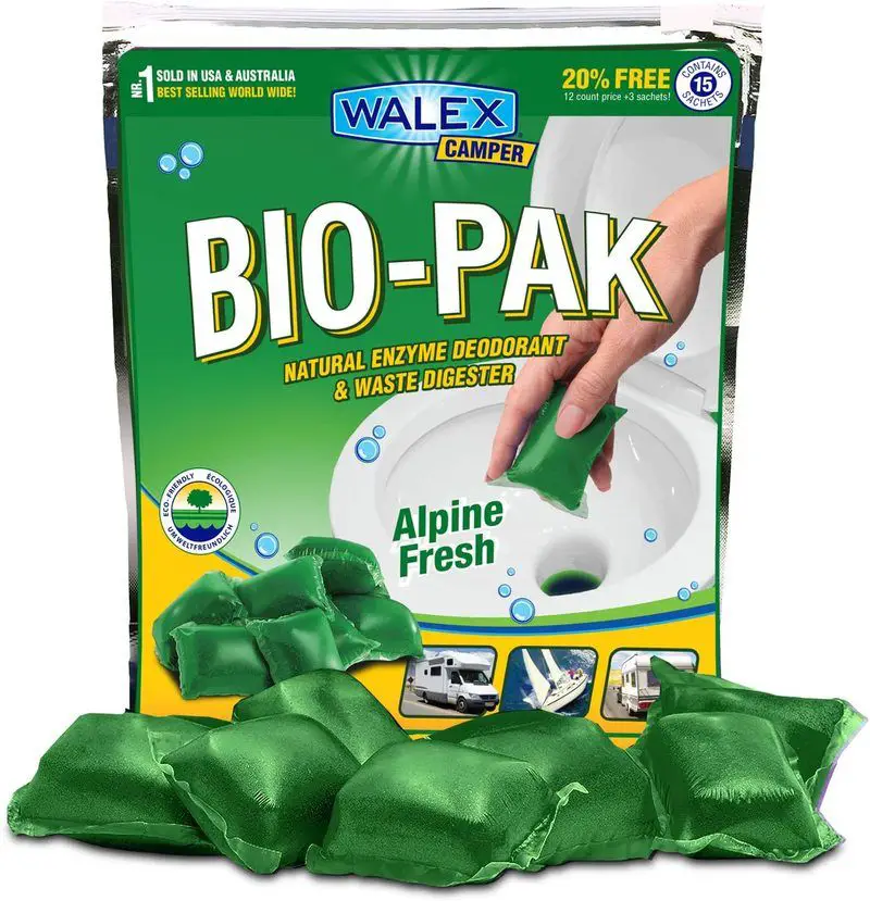 bio pak walex camper alpine fresh natural enzyme deodorant