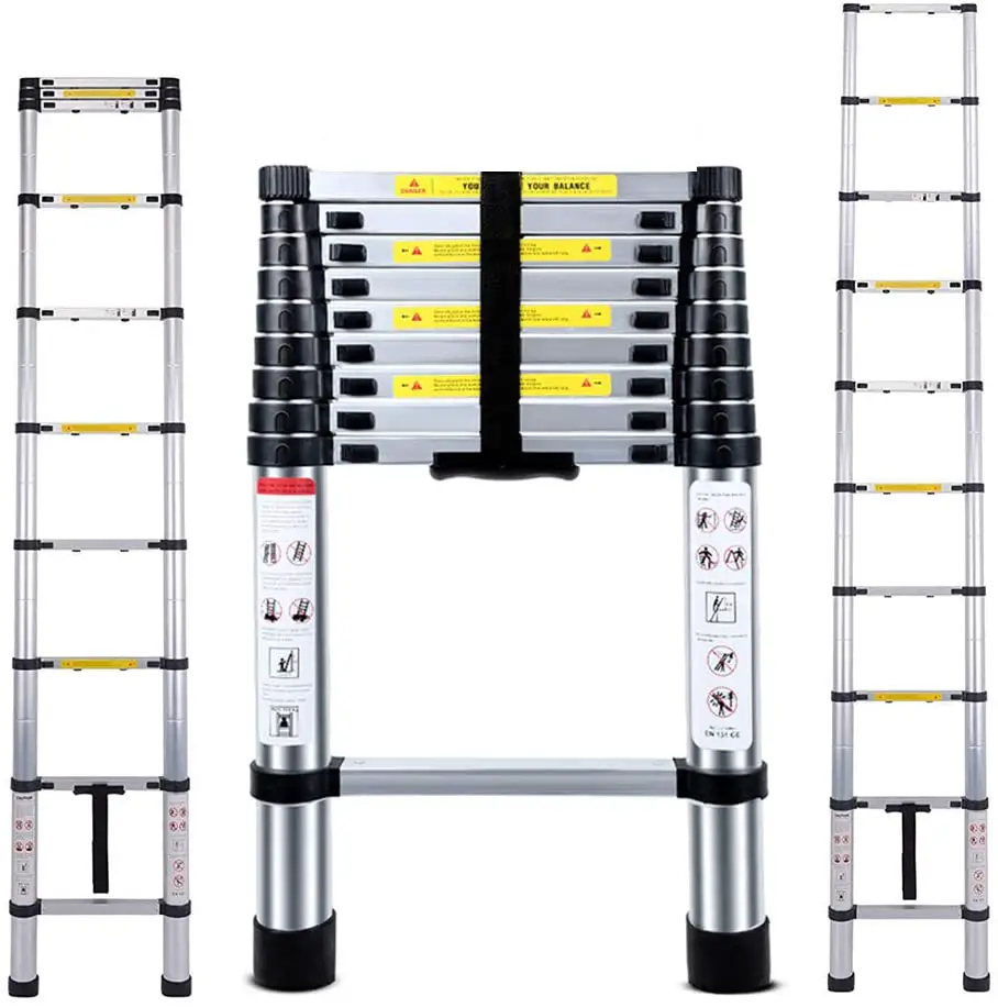 nineaccy 2.9m jason multi purpose aluminium telescoping ladder