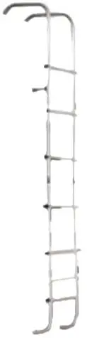 surco 502l universal motorhome straight ladder isolated on white background